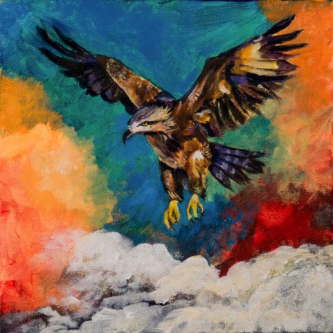 "High and Mighty" - Oil Painting (12"x12")