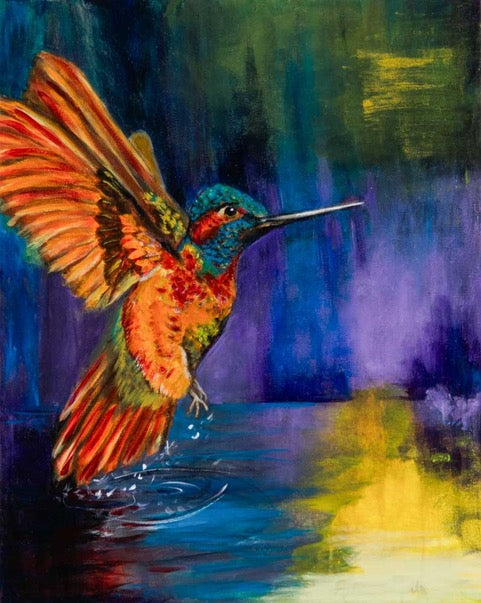 "Humming Along" - Oil Painting (16"x20")