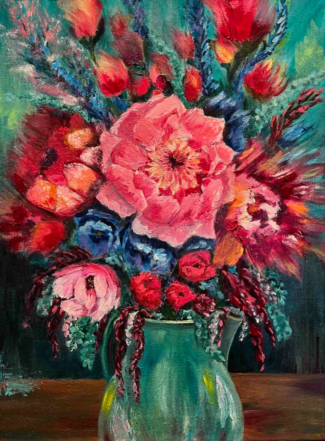 "Be the Ribbon-Be the Vase" - Oil Painting (18"x24")